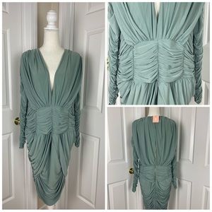 Sage Ruched Dress